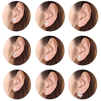 Amazon | サージカルステンレス ピアス セット ブランド 60ペア
